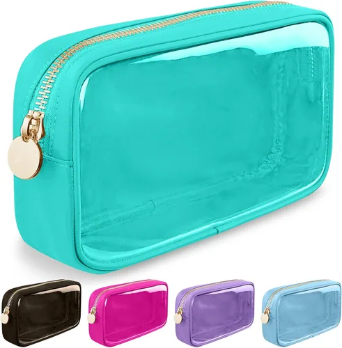 Vista 73 de izuzta Estuche de Maquillaje Pequeño y Delgado de Nylon Mini, cuadriculado, Chico, Viajes