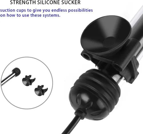 Vista 4 de LED Aquarium Light, Fish Tank Lights Underwater Crystal Glass Bright IP68 Waterproof Submersible Strip Bar Aquarium Tank Light, White, 7.5 inch