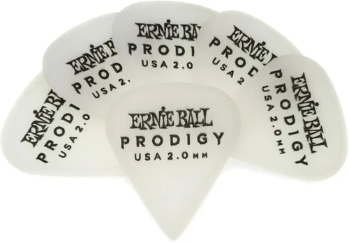 Vista 9 de Ernie Ball Prodigy Púas para guitarra, escudo grande, negro 1.5mm, paquete de 6 (P09332)