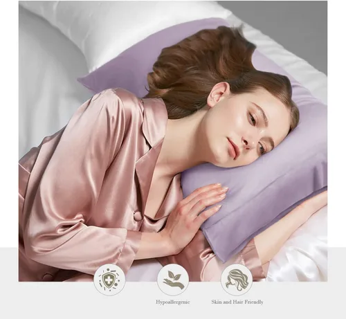 Vista 28 de WishSmile Juego de 2 fundas de almohada estándar refrescantes, transpirables, frescas, sedosas, suaves, de rayón derivado de tela de bambú