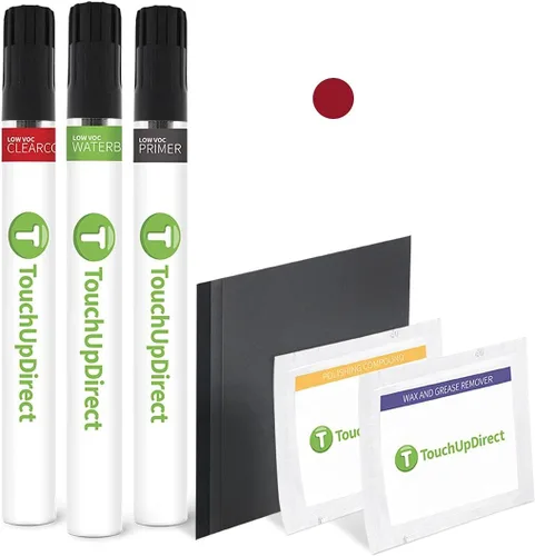 Vista 202 de TouchUpDirect QAK - Aerosol de pintura de retoque de color blanco sólido compatible con Nissan Exact Match - Kit esencial