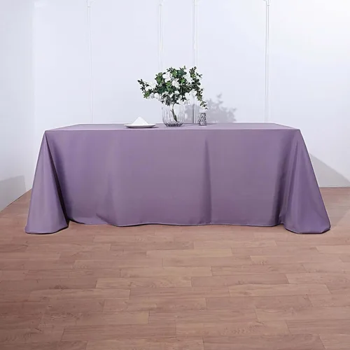 Vista 141 de Efavormart - Mantel rectangular, 60 x 102 pulgadas, resistente a las manchas y a las arrugas, lavable, mantel decorativo oblongo de tela de Amatista