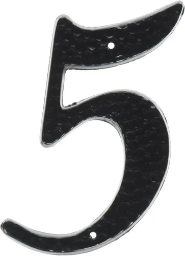 Vista 20 de Hy-Ko Products DC-5/0 Número de casa de aluminio fundido a presión 0 (ZERO) 4.5" de alto, negro, 1 pieza