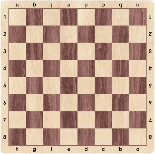 Vista 2 de Tablero de ajedrez enrollable prémium de 20 pulgadas, tamaño de torneo, material de goma suave con impresión de grano de madera realista, lavable