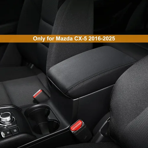 Vista 2 de Compatible con accesorios Mazda CX-5 2025 2024 2023 2022 2021 2020 2019 2018 2017 - Cubierta de consola central de coche, cubierta de reposabrazos