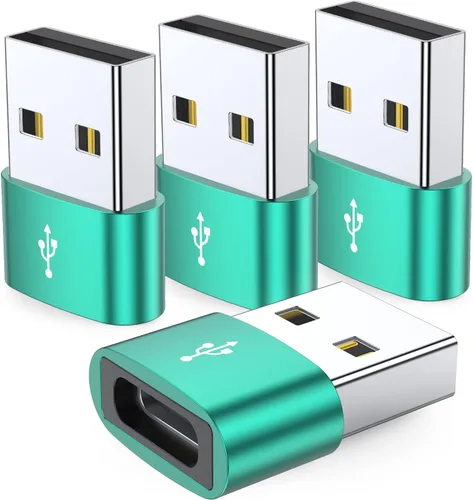 Vista 13 de JXMOX Adaptador USB C hembra a USB macho, paquete de 4 unidades, convertidor de cable de carga tipo C a USB A para Apple Watch Ultra iWatch 8 SE