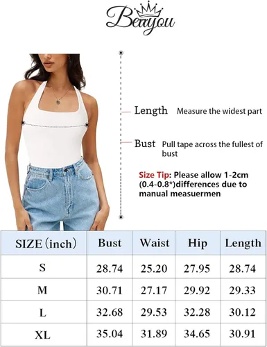 Vista 6 de Berryou Body para mujer con cuello cuadrado, sin mangas, sexy, sin espalda, ajustado, para club