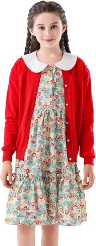 SMILING PINKER cardigan de cuello redondo para niñas