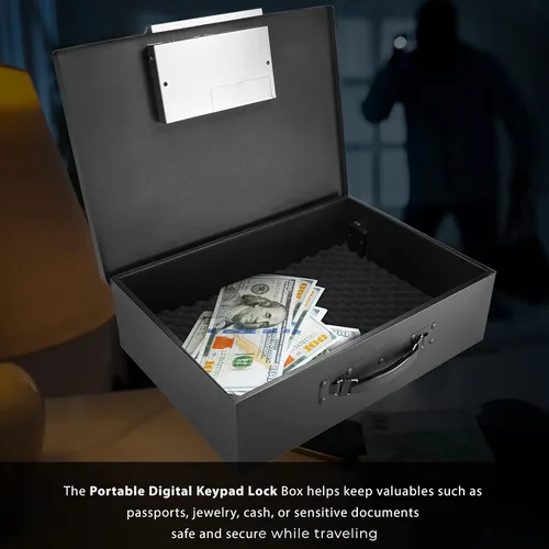 Vista 6 de Barska Caja de seguridad portátil digital