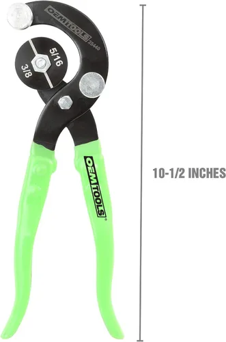 Vista 3 de OEMTOOLS 25440 Alicates de doblado de tubos profesionales, curvas de latón, cobre, acero y líneas de freno de aluminio de diámetros: 5/16", 3/8
