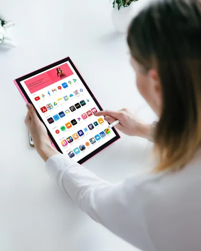 Vista 6 de Tablet de 10 Pulgadas Android Tablets 10" Tableta Computadora con 32GB ROM 2GB RAM Soporta Expansión de 1TB Cámara 2MP+8MP WiFi BT Pantalla HD