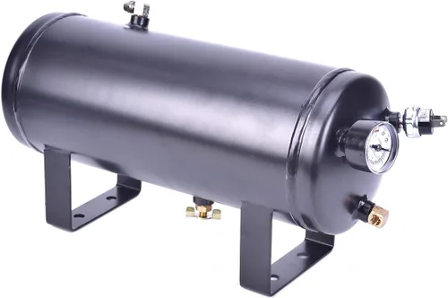 Vista 2 de Kit de bocina de aire de tren de 150 dB kit de 4 bocinas de tren fuertes trompeta para compresor de aire de 150 PSI 12 V 159 galones para camiones