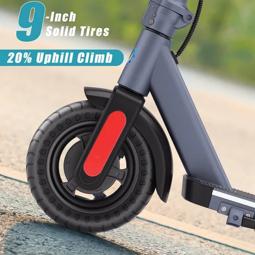 Vista 5 de Caroma Electric Scooters, Electric Scooter Adults, 800W Peak Motor, 25Miles Range&20Mph, Foldable E Scooter, Cruise Control, Dual Braking System,App