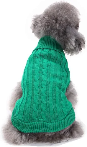 Vista 34 de CHBORCHICEN Suéteres de punto para perros pequeños, sudadera cálida para mascotas gatos, ropa de invierno, suéter de gatito y cachorro