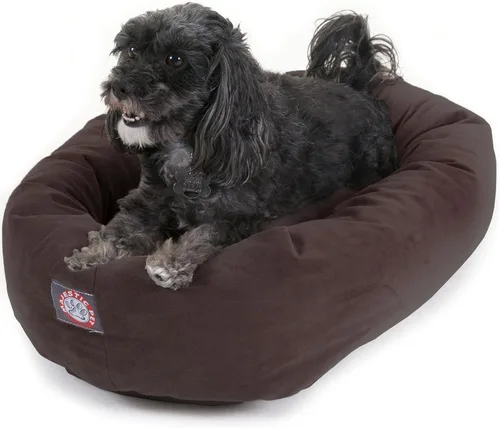 Vista 17 de Majestic Pet Cama para perros pequeños, de 24 pulgadas, mezcla de espuma viscoelástica triturada, de gamuza triturada, lavable, de 24 x 19 x 7