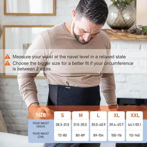 Vista 6 de Comforband Faja de Soporte para la Espalda con Infusión de Cobre – Cinturón Lumbar Ligero con 6 Varillas de Soporte para Aliviar el Dolor de Espalda