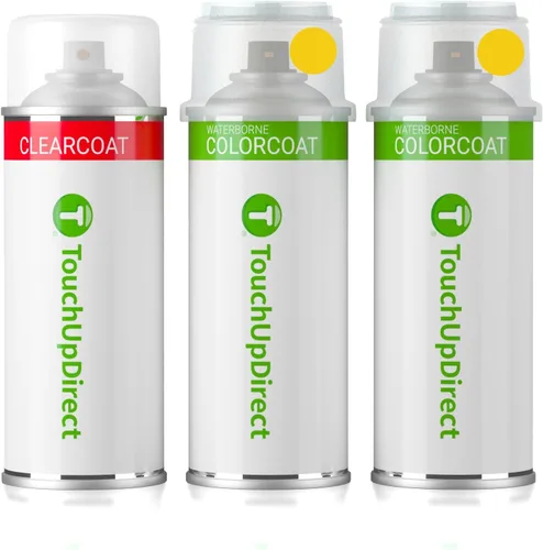 Vista 373 de TouchUpDirect QAK - Aerosol de pintura de retoque de color blanco sólido compatible con Nissan Exact Match - Kit esencial