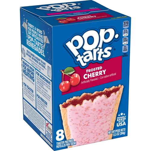Vista 11 de Pop-Tarts - Tostadas, alimentos para el desayuno, bocadillos para niños, pan de plátano glaseado (96 Pop-Tarts)