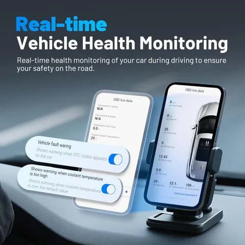 Vista 5 de XTOOL Advancer AD20 Pro Escáner Inalámbrico OBD2 Herramienta de Diagnóstico, Lector de Códigos de Automóvil para iPhone y Android, Herramienta