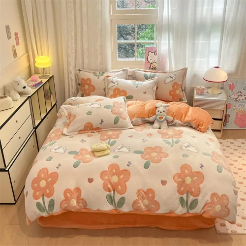 Vista 9 de Juego de Funda de Edredón de Elefante Funda de Edredón Esponjosa Funda de Edredón Suave para Niños Tamaño Twin Juego de Ropa de Cama Funda