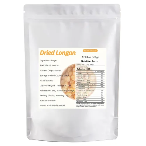 Vista 7 de Longan seco 17.63oz Fruta seca Carne suelta Longyan Seco Sin Azúcares Utilizado en tés Snacks Postre Comestible Cocina