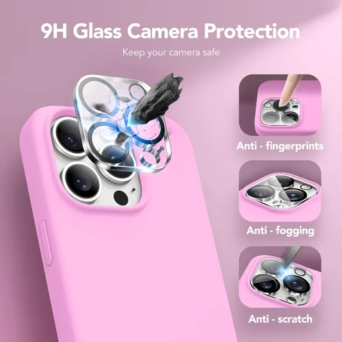 Vista 69 de GONEZ Funda magnética para iPhone 14, compatible con Magsafe, con protector de pantalla + protector de cámara, forro de microfibra antiarañazos