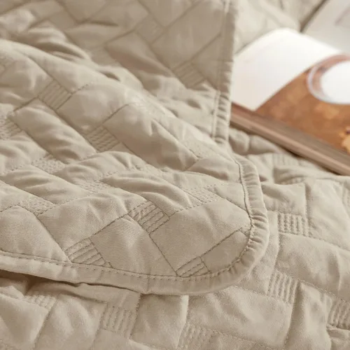 Vista 38 de Bedsure Colchas de tamaño Queen – Colchas ligeras tamaño Queen con patrón de tejido de canasta, ropa de cama suave, edredón de rosa polvorienta