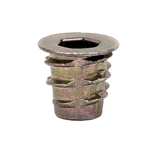 Vista 12 de E-Z LOK Inserto roscado para madera blanda, insertos de rosca hexagonal de zinc 10-32 roscas internas, 0.394 pulgadas de longitud, paquete de 50
