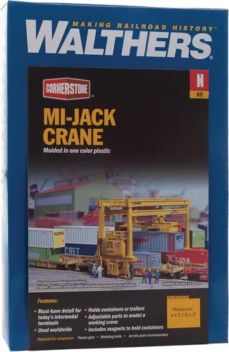 Vista 2 de Walthers Cornerstone MI-Jack Translift(R) Grúa intermodal 933-3222 N Escala Modelo Ferrocarril - Kit de estructura