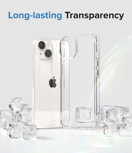 Vista 4 de Ringke Fusion [Muestra la belleza natural] Funda compatible con iPhone 14 Plus, a prueba de golpes, transparente, para mujeres y hombres
