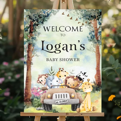 Welcome to the Jungle, decoraciones temáticas de safari para baby shower, deja que la aventura comience baby shower