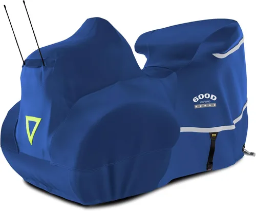 Vista 10 de Rosefray Funda para motocicleta 600D resistente para todas las estaciones, universal, impermeable, protección solar al aire libre, duradera, Negro