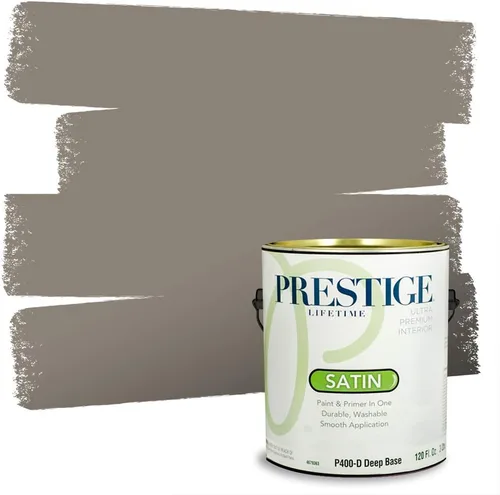 Vista 152 de PRESTIGE Paints - Pintura interior e imprimación en uno, 1 galón, cáscara de huevo, pimienta envejecida