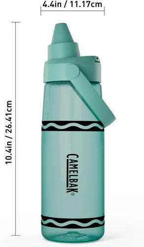 Vista 3 de CamelBak Crayola Chug Tritan Renew Botella de agua Aguamarina, 25 oz