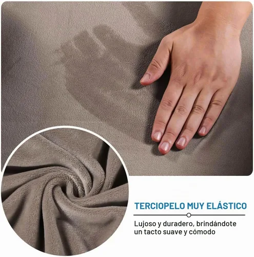 Vista 7 de H.VERSAILTEX Terciopelo de lujo de felpa de una pieza, rectangular, elástica, funda plegable para taburete o almacenamiento, cubierta elástica