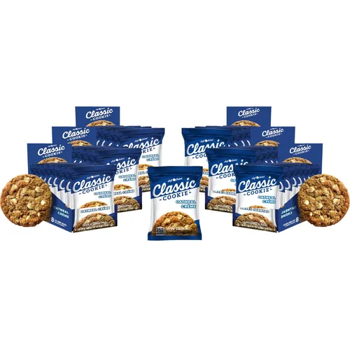 Vista 33 de Galletas Classic Cookie suaves horneadas con relleno de crema y galleta, hechas con chips de crema blanca Hershey's® Premier, 2 cajas, 16 galletas