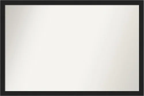 Amanti Art Custom Mirror, Grace Brushed Metallic Black Narrow Bathroom Mirror, Wall Mirror or Bathroom Vanity Mirror Over Sink (24 x 36 in.)