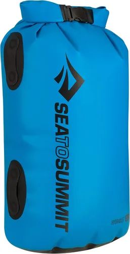 Vista 2 de Sea to Summit Bolsa seca hidráulica, almacenamiento en seco resistente, 65 litros, azul