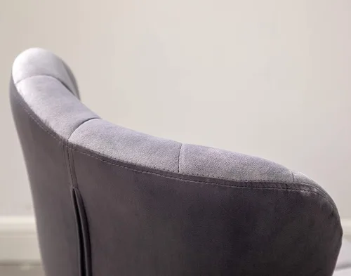Vista 13 de Roundhill Furniture Ellston - Taburetes de bar giratorios ajustables de terciopelo, color gris, juego de 2, color gris