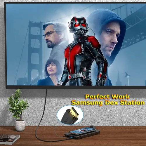 Vista 5 de Cable HDMI de 10 pies, paquete de 5 unidades, 4K @60Hz UHD, cable HDMI 2.0 de alta velocidad compatible con ARC y CL3 nominal para barra de sonido