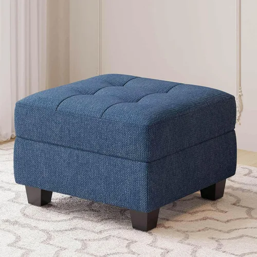 Vista 124 de Belffin Sofá modular modular con tumbonas dobles en forma de U, modular con asiento de almacenamiento, sofá modular con otomanas reversibles