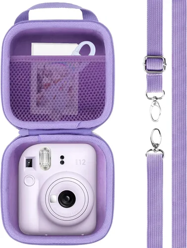 Vista 14 de Estuche rígido de repuesto para cámara instantánea Fujifilm Instax Mini 12/11 (funda rosa rubor)