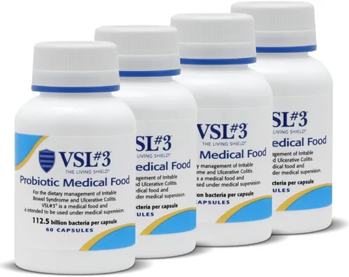 Vista 9 de VSL #3® Probióticos para la salud digestiva, SII y síntomas de UC - 112.5B UFC, alta potencia, multicepa, probiótico refrigerado, vivo