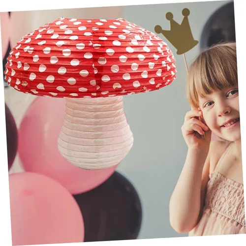 Vista 4 de ORFOFE Juego de 6 linternas colgantes de papel 3D para jardín y patio