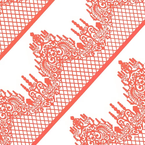 Vista 9 de FUNSHOWCASE Gran pre-hecho listo para usar pastel comestible encaje celosía diamante vieira 12 pulgadas 10 piezas conjunto negro