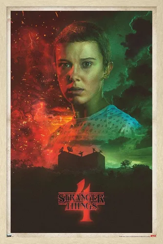 Vista 7 de Trends International Netflix Stranger Things: Season 4 - Póster de pared de once hojas, 14.725 x 22.375 pulgadas, versión enmarcada de madera