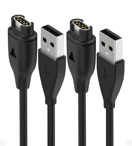 Vista 10 de Cable de carga USB compatible con Garmin Forerunner 55 165 265 970 255, Vivoactive 5 6, Venu 3 Sq2, Instinct 3 2, Fenix 8 7 6 5, Approach S44