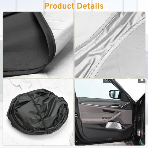 Vista 7 de XHRING Parasol para parabrisas para Mercedes Benz C C300 A B E E350 GLA GLB 250 CLA CLK Accesorios de Clase, Parasol para ventana delantera