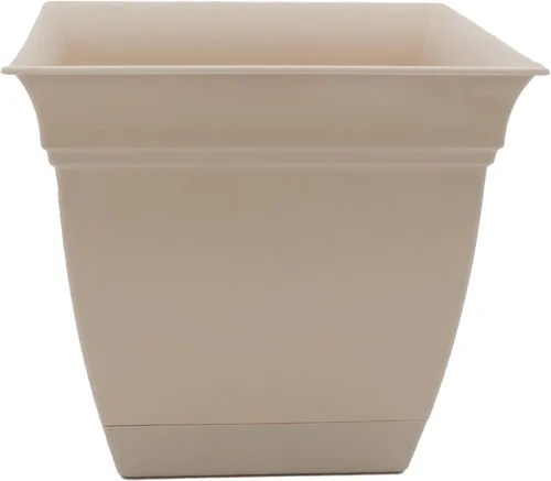 Vista 11 de The HC Companies, Eclipse - Maceta cuadrada de 12 pulgadas, con platillo, maceta para sembrar flores, verduras y hierbas en interiores y exteriores