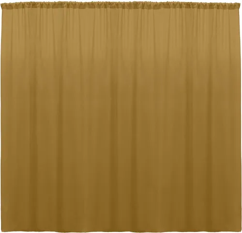 Vista 12 de New Creations Fabric & Foam Inc, Panel de cortina de popelina de poliéster, 1 par (aguamarina, 2 paneles, 5 pies de ancho x 6 pies de alto)